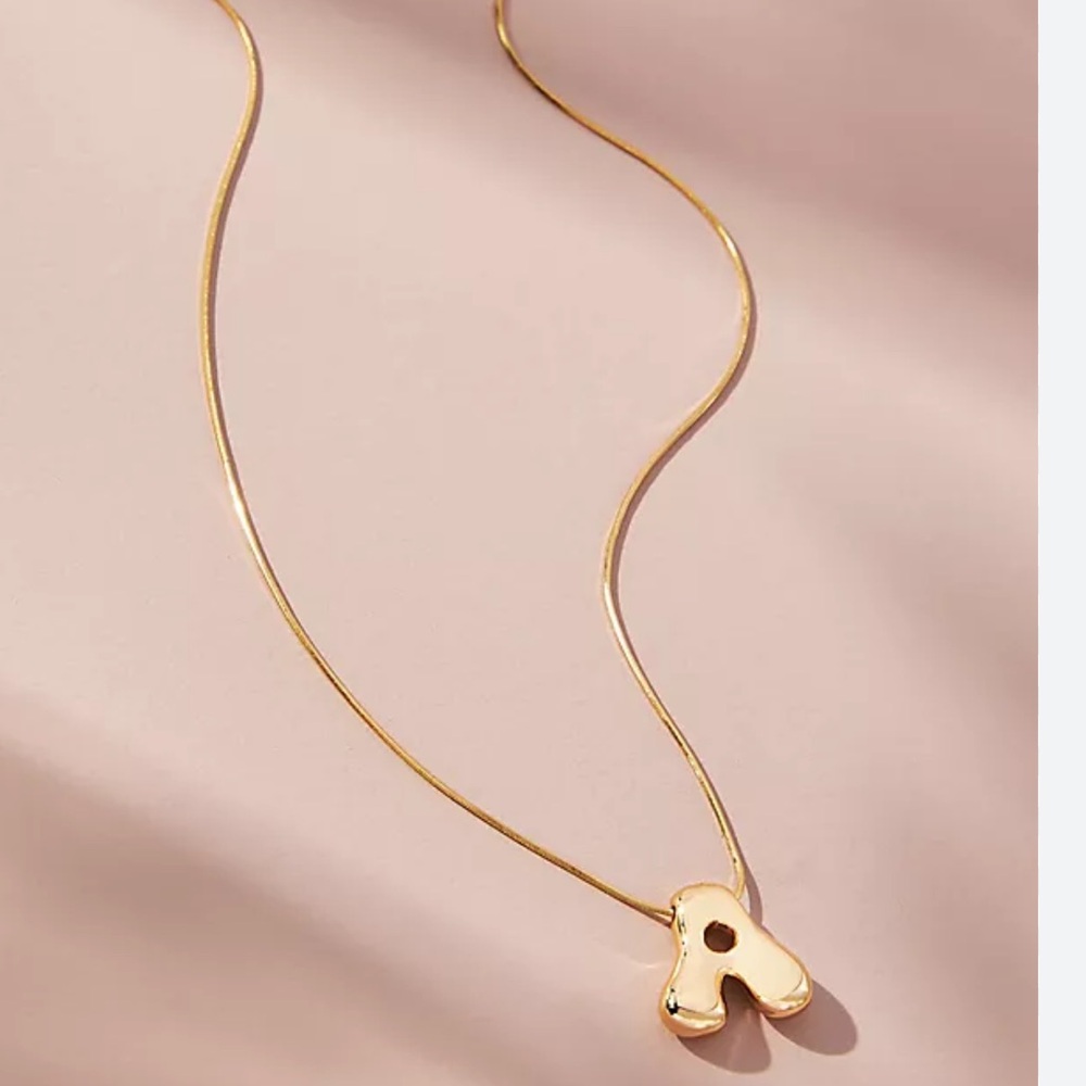 Gold Initial A Pendant Necklace - Women's Jewelry